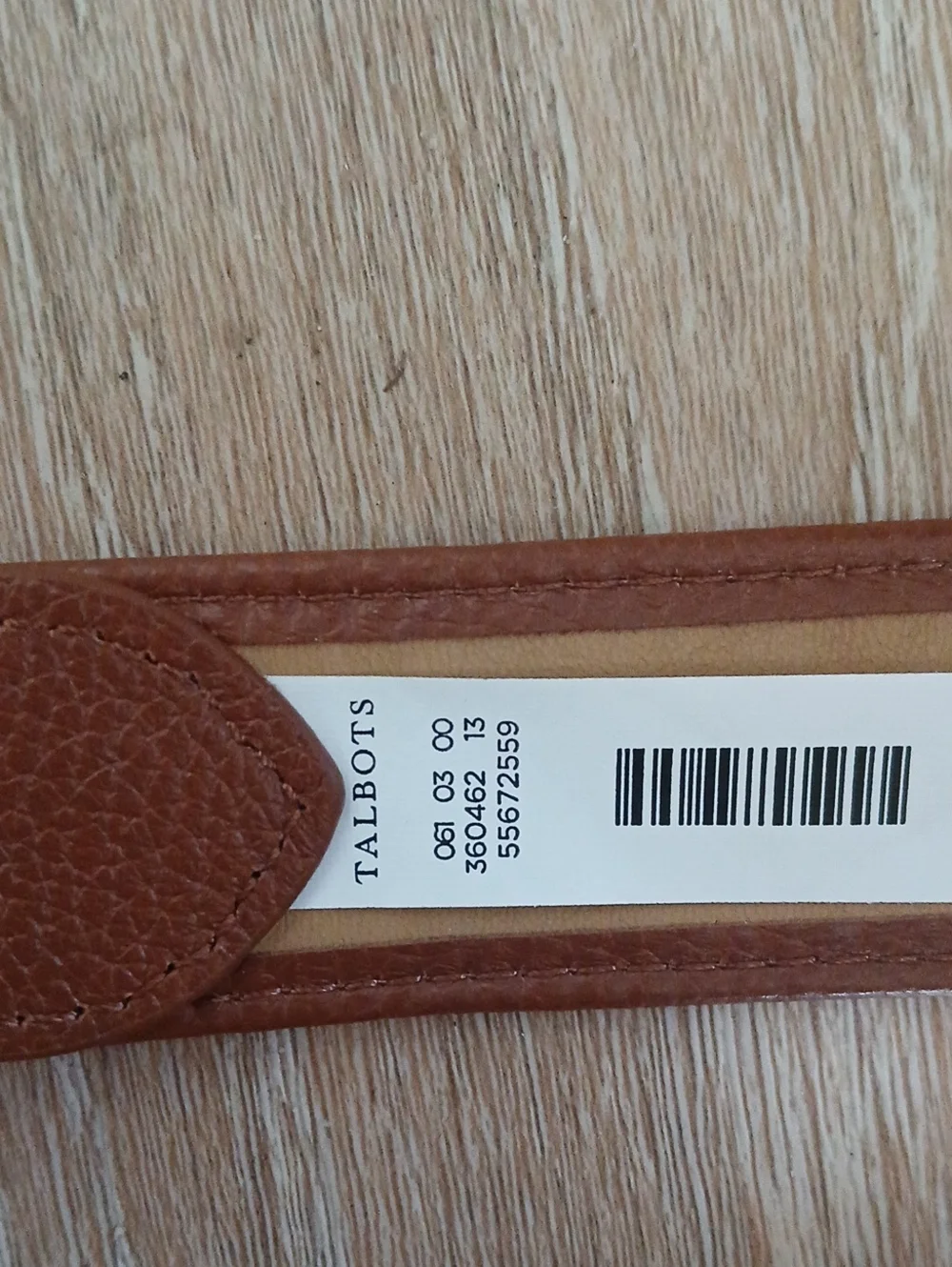Talbots Belt Hybrid Fabric And Leather Hounds tooth Plaid Gold Tone Hardware XL